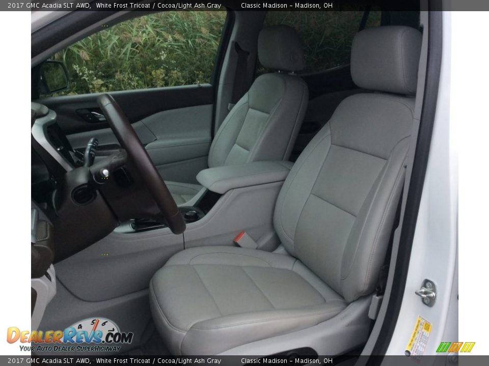 2017 GMC Acadia SLT AWD White Frost Tricoat / Cocoa/Light Ash Gray Photo #15