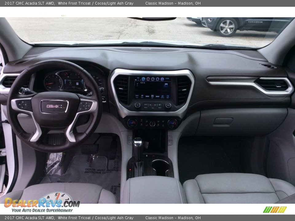 2017 GMC Acadia SLT AWD White Frost Tricoat / Cocoa/Light Ash Gray Photo #16