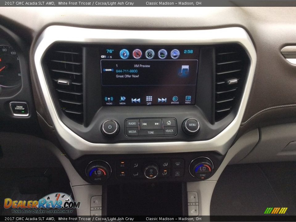 2017 GMC Acadia SLT AWD White Frost Tricoat / Cocoa/Light Ash Gray Photo #19