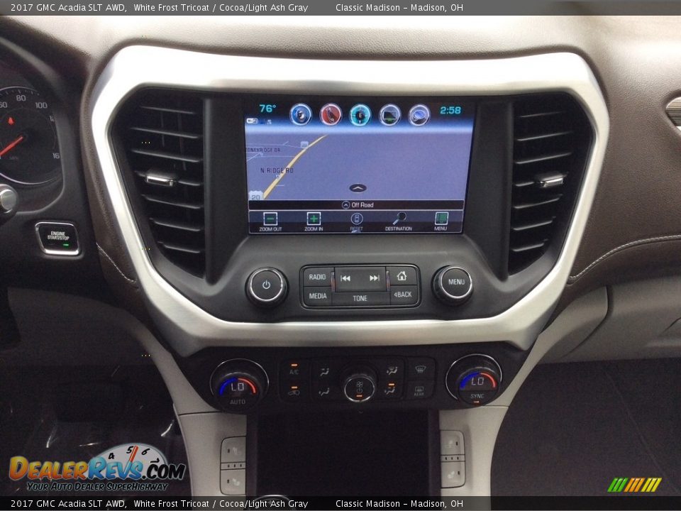 2017 GMC Acadia SLT AWD White Frost Tricoat / Cocoa/Light Ash Gray Photo #20