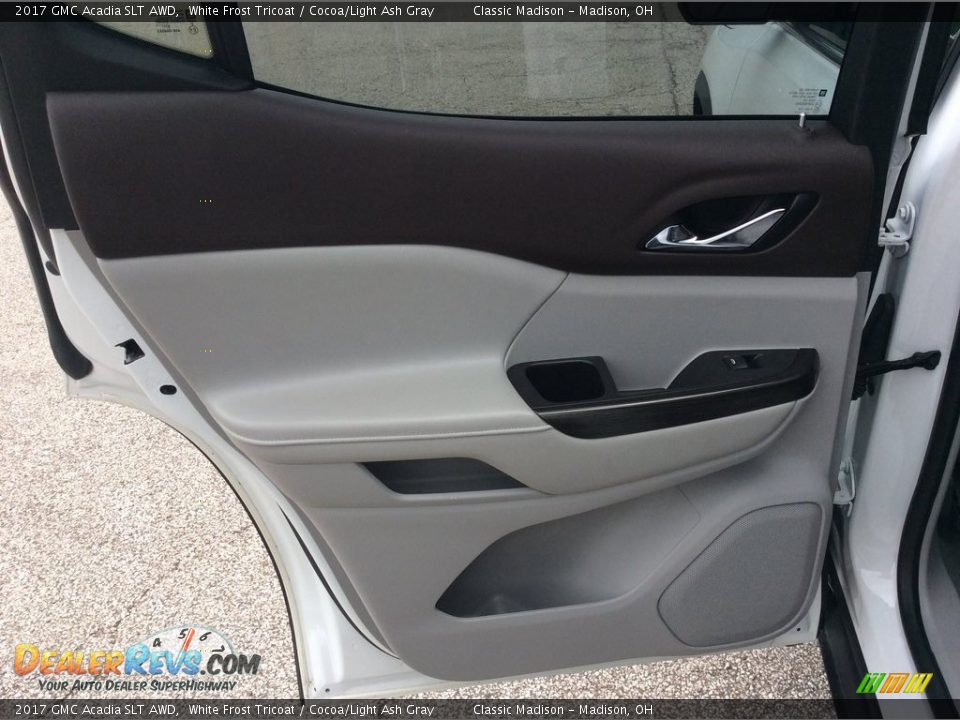 2017 GMC Acadia SLT AWD White Frost Tricoat / Cocoa/Light Ash Gray Photo #24