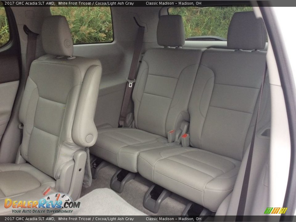 2017 GMC Acadia SLT AWD White Frost Tricoat / Cocoa/Light Ash Gray Photo #26