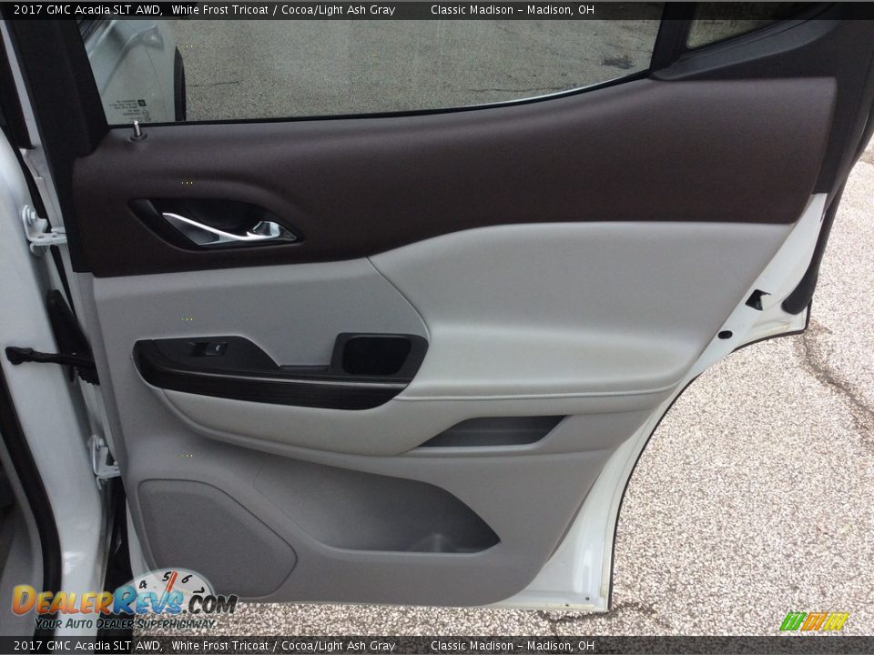 2017 GMC Acadia SLT AWD White Frost Tricoat / Cocoa/Light Ash Gray Photo #27