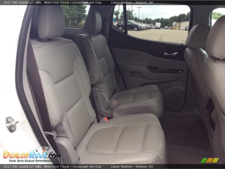 2017 GMC Acadia SLT AWD White Frost Tricoat / Cocoa/Light Ash Gray Photo #28