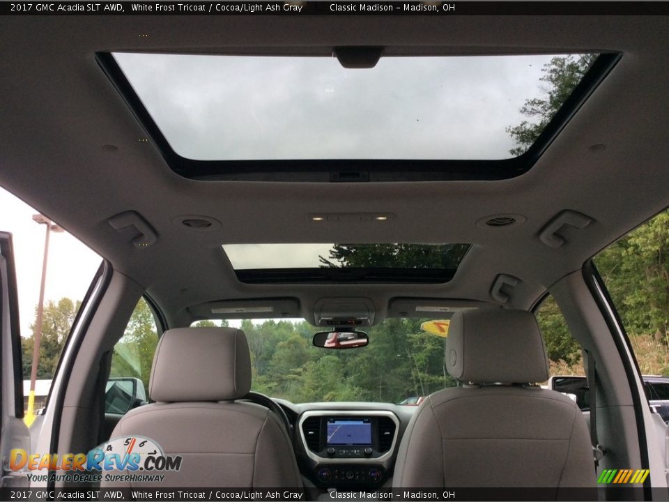 2017 GMC Acadia SLT AWD White Frost Tricoat / Cocoa/Light Ash Gray Photo #29