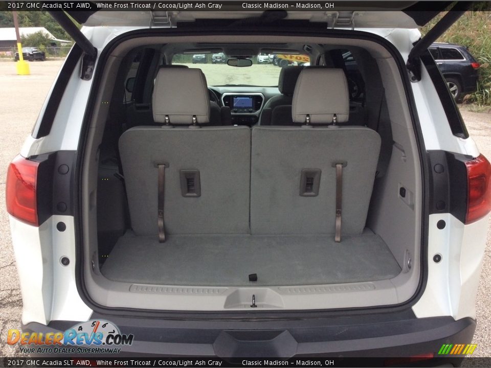2017 GMC Acadia SLT AWD White Frost Tricoat / Cocoa/Light Ash Gray Photo #30