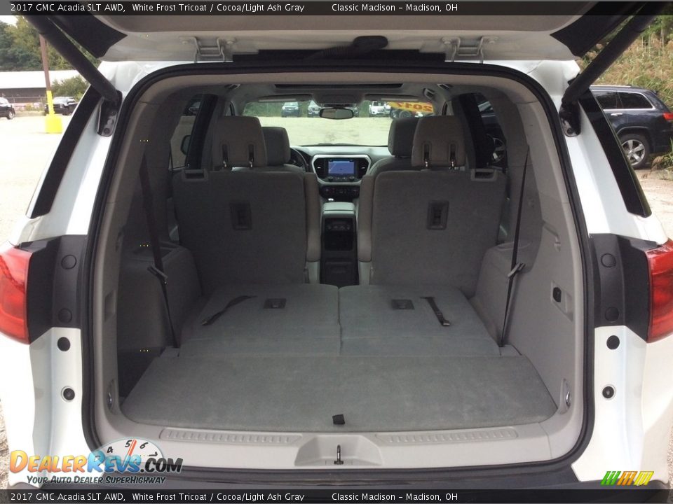 2017 GMC Acadia SLT AWD White Frost Tricoat / Cocoa/Light Ash Gray Photo #31
