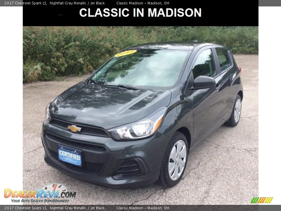 2017 Chevrolet Spark LS Nightfall Gray Metallic / Jet Black Photo #1