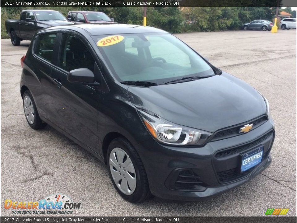 2017 Chevrolet Spark LS Nightfall Gray Metallic / Jet Black Photo #8