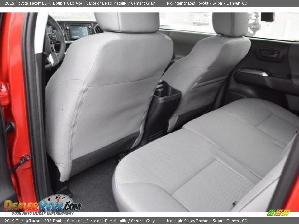 Rear Seat of 2019 Toyota Tacoma SR5 Double Cab 4x4 Photo #14