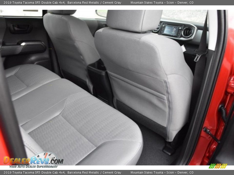 Rear Seat of 2019 Toyota Tacoma SR5 Double Cab 4x4 Photo #17
