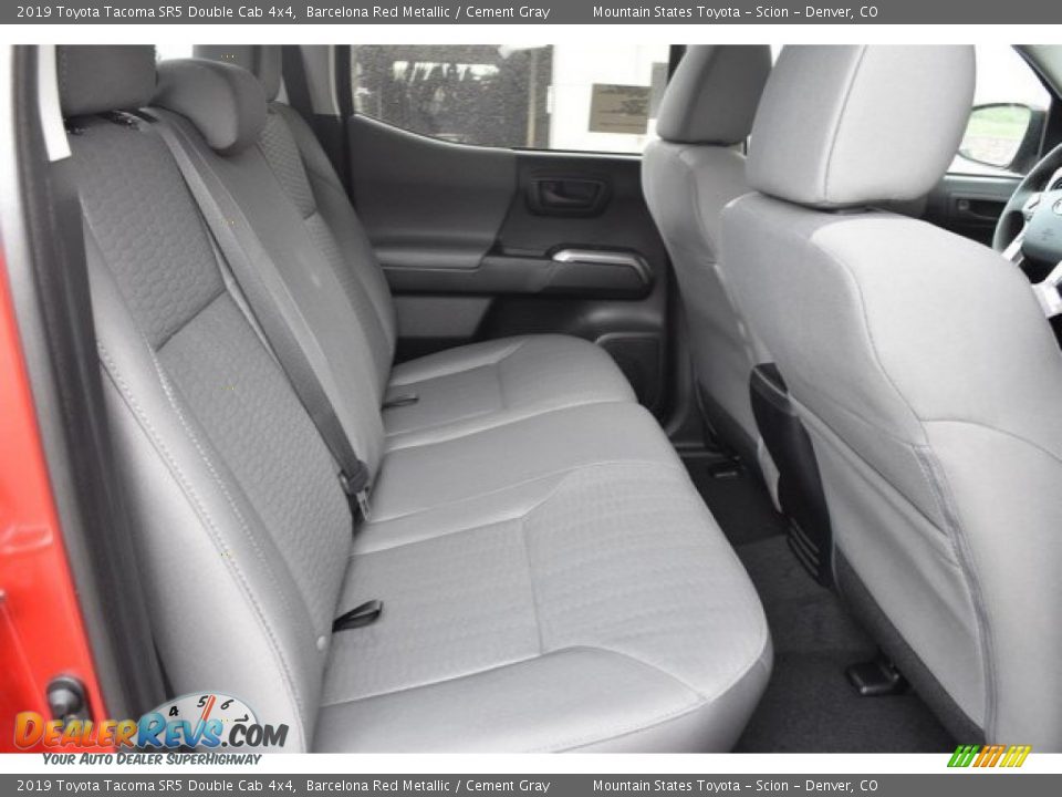 Rear Seat of 2019 Toyota Tacoma SR5 Double Cab 4x4 Photo #18