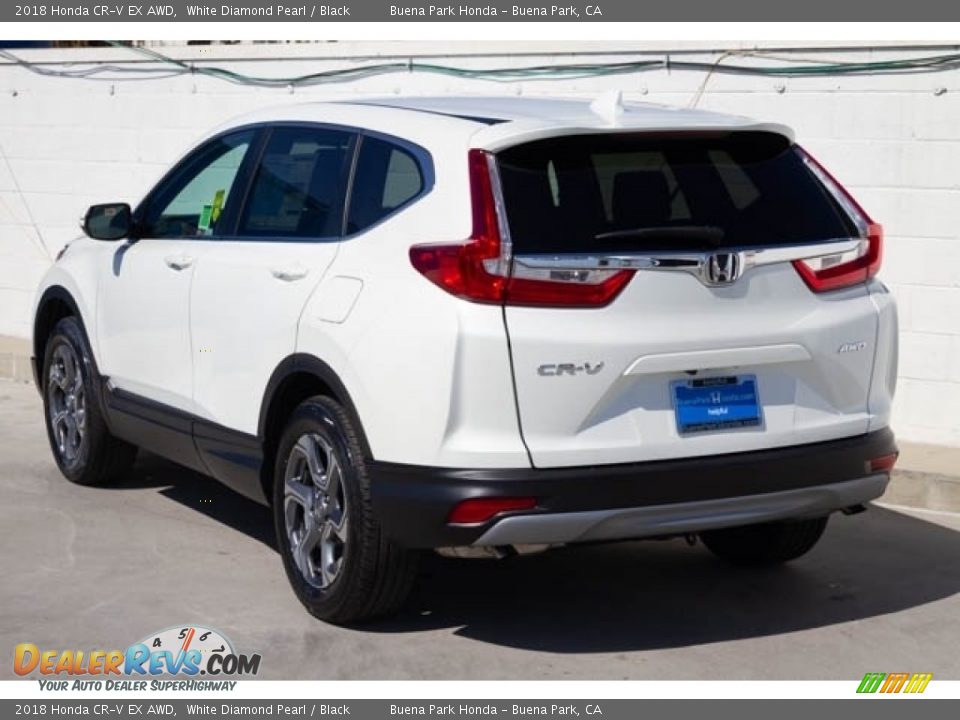 2018 Honda CR-V EX AWD White Diamond Pearl / Black Photo #2