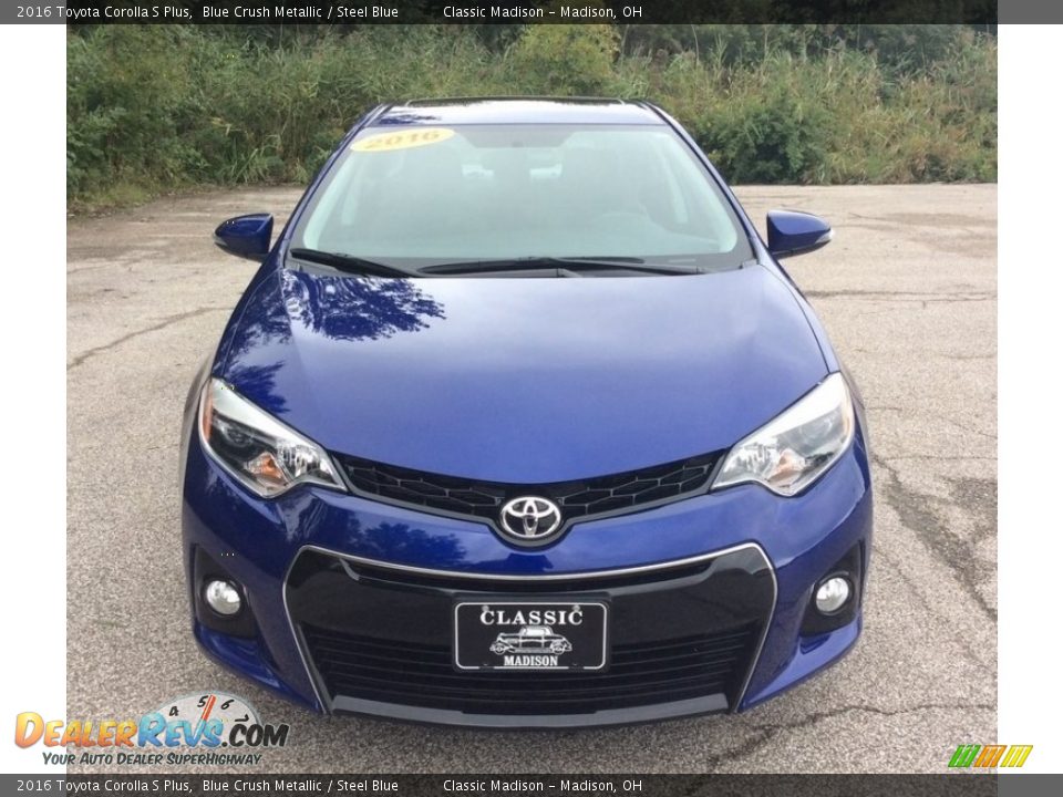 2016 Toyota Corolla S Plus Blue Crush Metallic / Steel Blue Photo #2