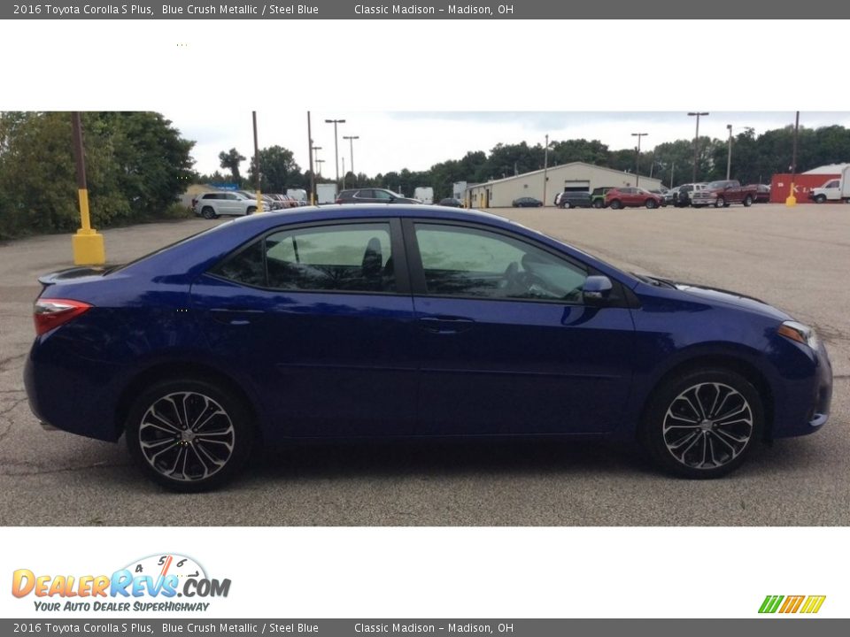 2016 Toyota Corolla S Plus Blue Crush Metallic / Steel Blue Photo #7