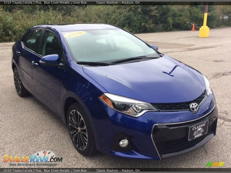 2016 Toyota Corolla S Plus Blue Crush Metallic / Steel Blue Photo #8
