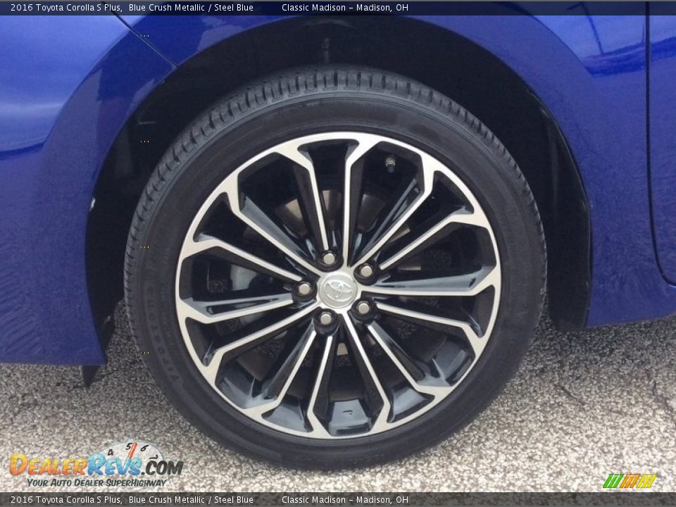 2016 Toyota Corolla S Plus Blue Crush Metallic / Steel Blue Photo #9