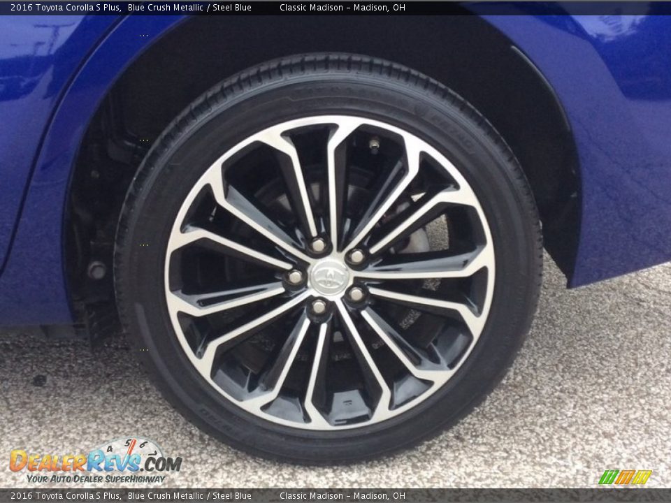 2016 Toyota Corolla S Plus Blue Crush Metallic / Steel Blue Photo #10