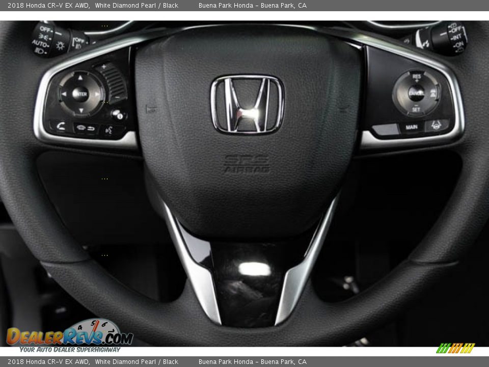 2018 Honda CR-V EX AWD White Diamond Pearl / Black Photo #18