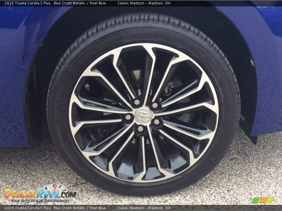 2016 Toyota Corolla S Plus Blue Crush Metallic / Steel Blue Photo #11