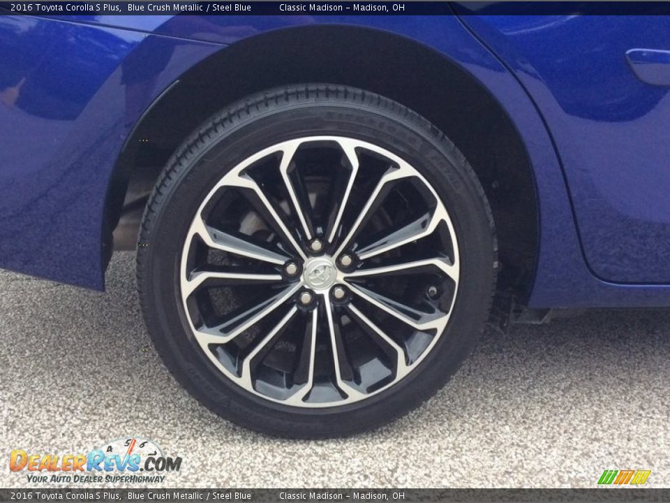 2016 Toyota Corolla S Plus Blue Crush Metallic / Steel Blue Photo #12