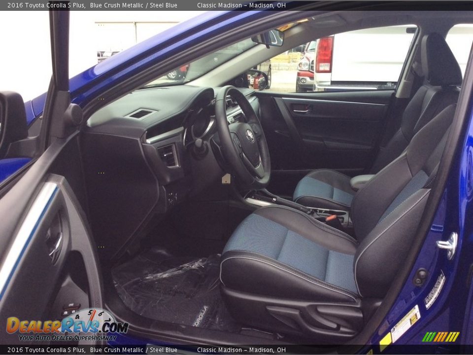 2016 Toyota Corolla S Plus Blue Crush Metallic / Steel Blue Photo #14