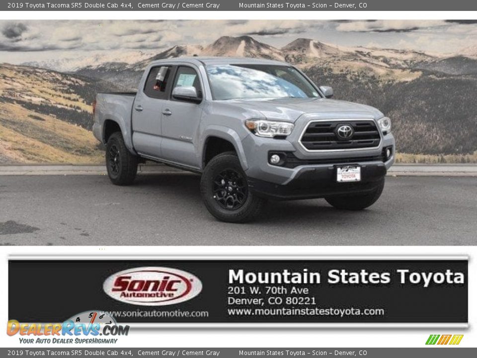 2019 Toyota Tacoma SR5 Double Cab 4x4 Cement Gray / Cement Gray Photo #1