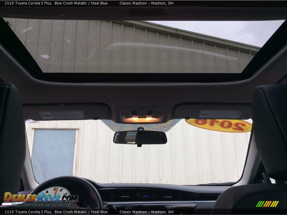 2016 Toyota Corolla S Plus Blue Crush Metallic / Steel Blue Photo #16