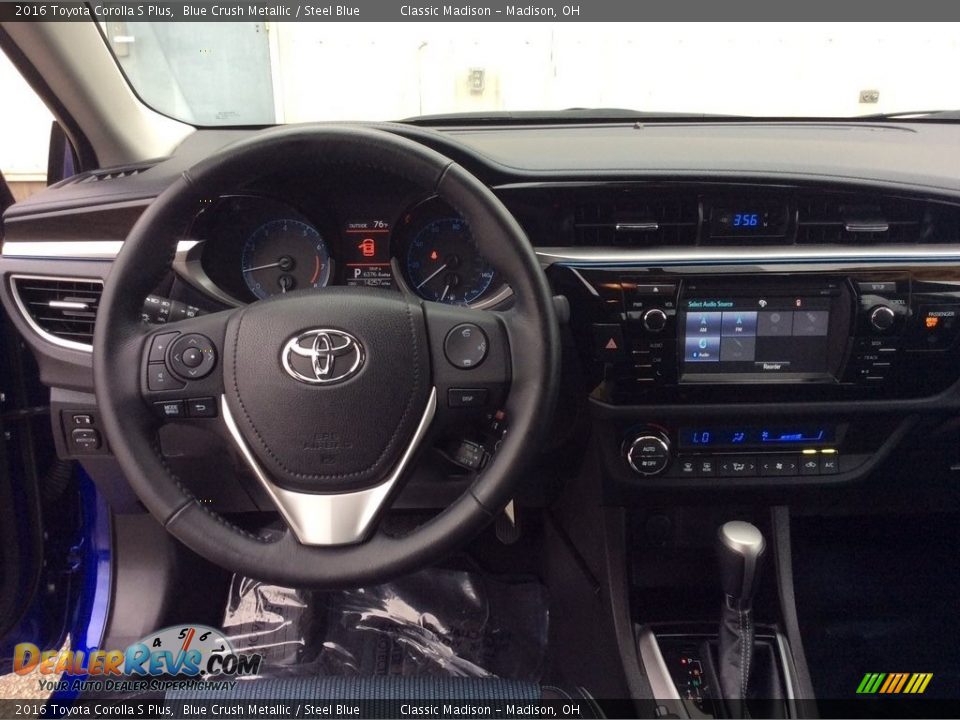 2016 Toyota Corolla S Plus Blue Crush Metallic / Steel Blue Photo #18