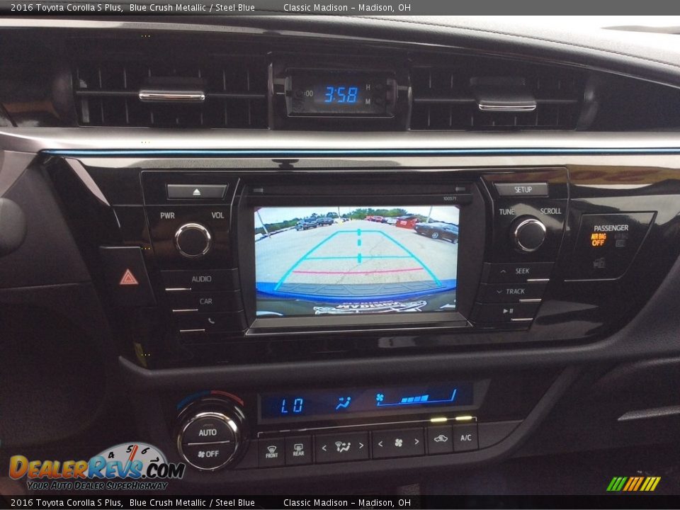 2016 Toyota Corolla S Plus Blue Crush Metallic / Steel Blue Photo #20