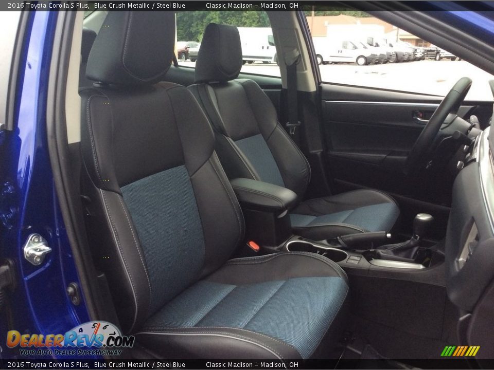 2016 Toyota Corolla S Plus Blue Crush Metallic / Steel Blue Photo #22