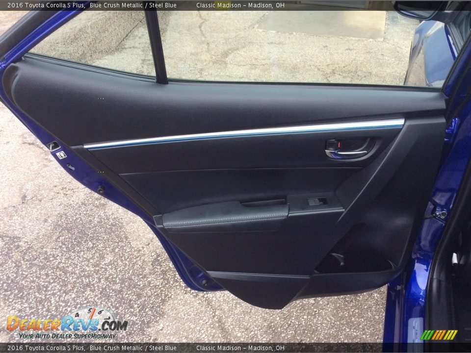 2016 Toyota Corolla S Plus Blue Crush Metallic / Steel Blue Photo #23