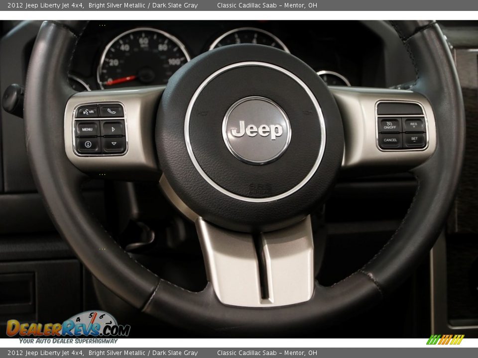 2012 Jeep Liberty Jet 4x4 Bright Silver Metallic / Dark Slate Gray Photo #7