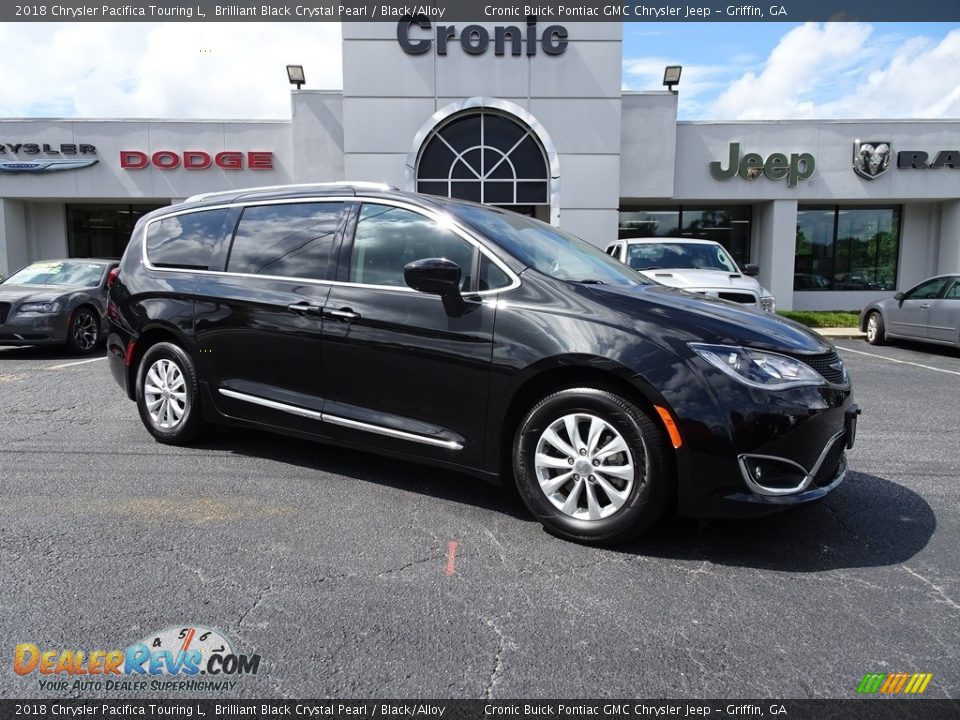 2018 Chrysler Pacifica Touring L Brilliant Black Crystal Pearl / Black/Alloy Photo #1