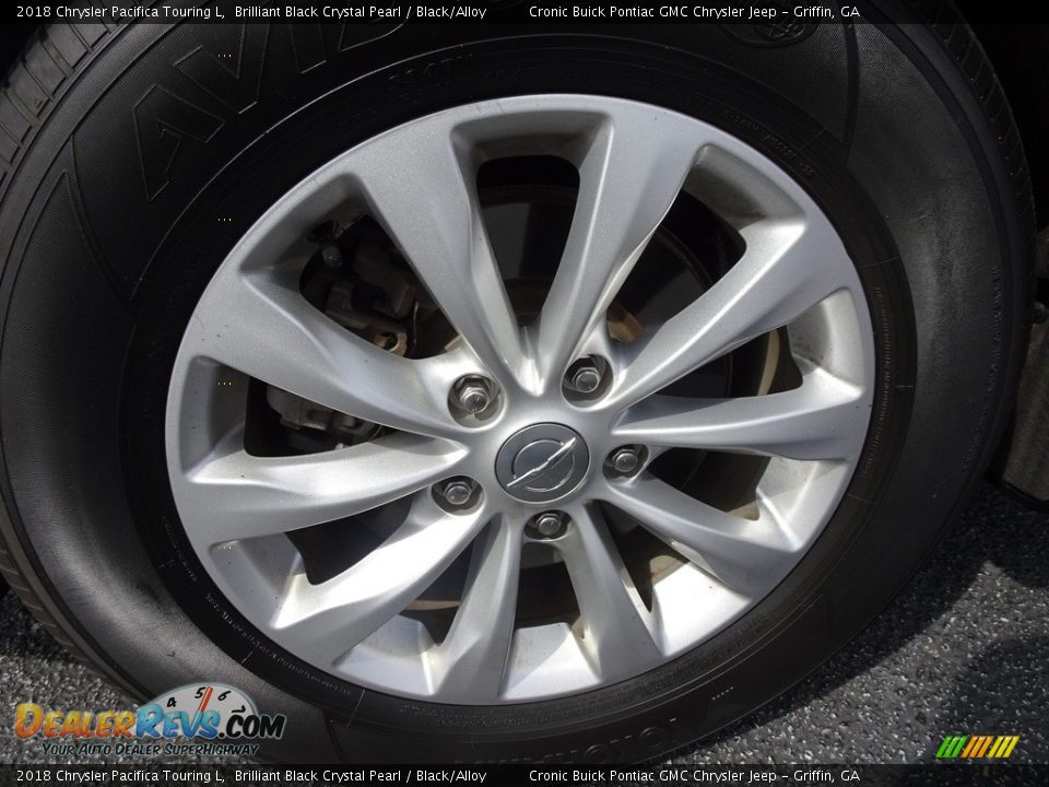 2018 Chrysler Pacifica Touring L Brilliant Black Crystal Pearl / Black/Alloy Photo #17