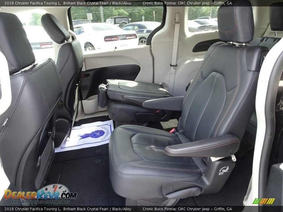 2018 Chrysler Pacifica Touring L Brilliant Black Crystal Pearl / Black/Alloy Photo #19