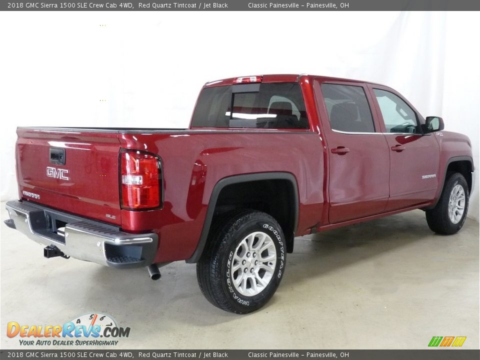 2018 GMC Sierra 1500 SLE Crew Cab 4WD Red Quartz Tintcoat / Jet Black Photo #2