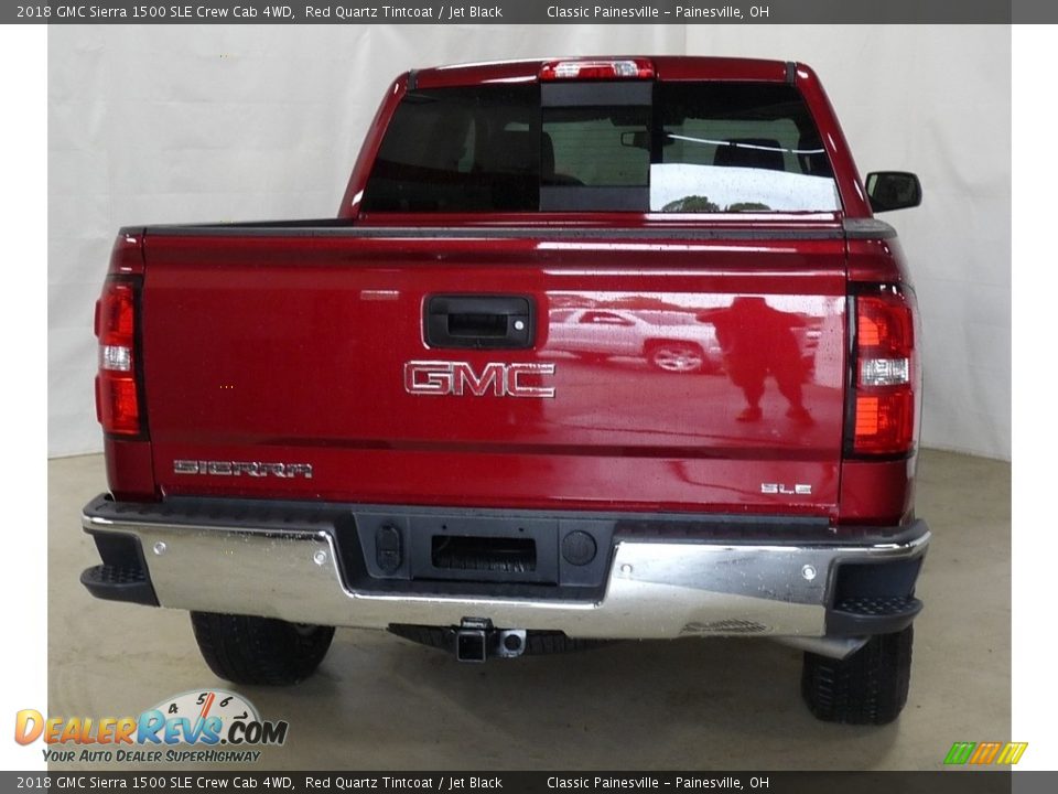 2018 GMC Sierra 1500 SLE Crew Cab 4WD Red Quartz Tintcoat / Jet Black Photo #3