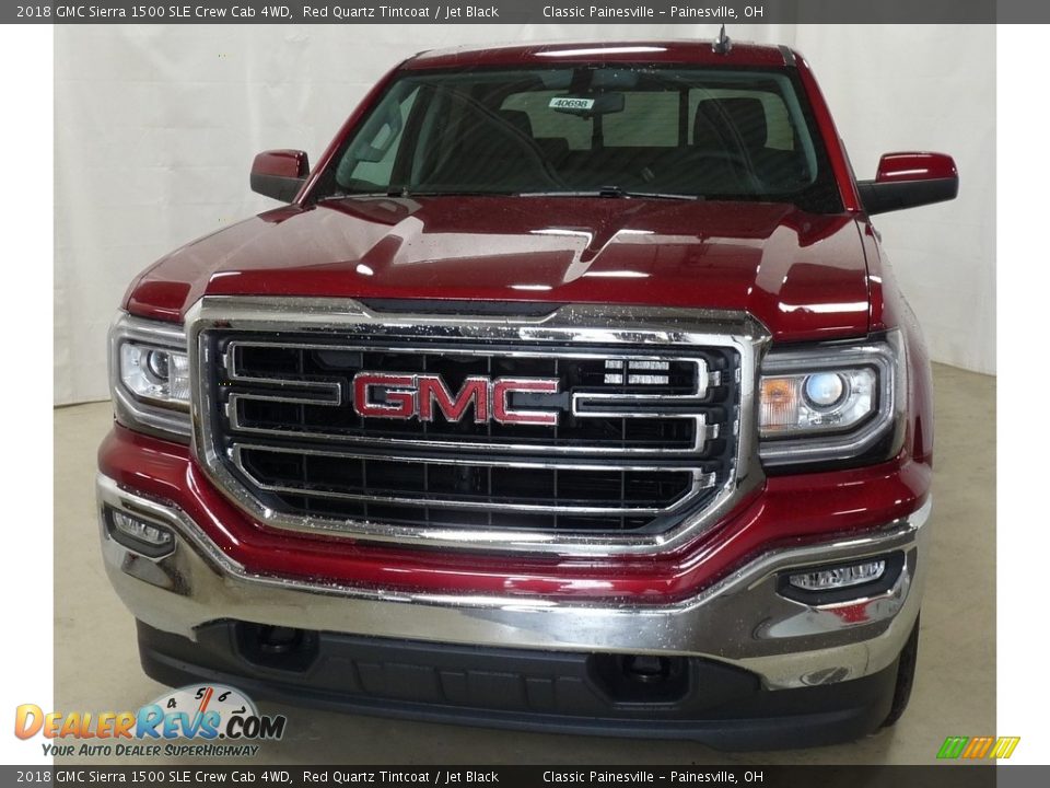 2018 GMC Sierra 1500 SLE Crew Cab 4WD Red Quartz Tintcoat / Jet Black Photo #4