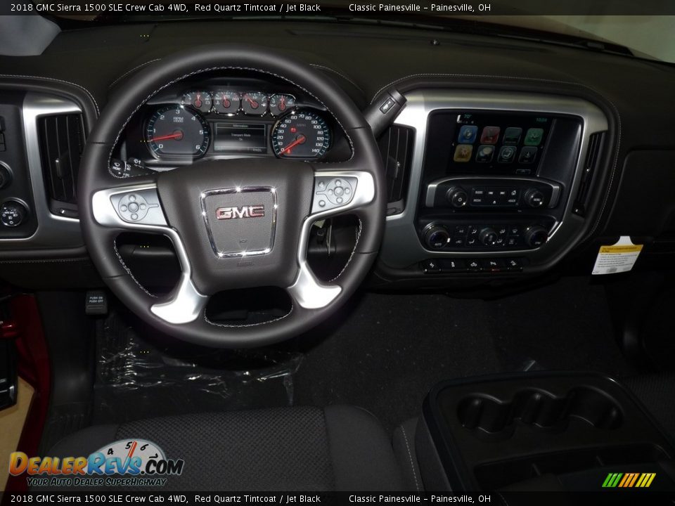 2018 GMC Sierra 1500 SLE Crew Cab 4WD Red Quartz Tintcoat / Jet Black Photo #8