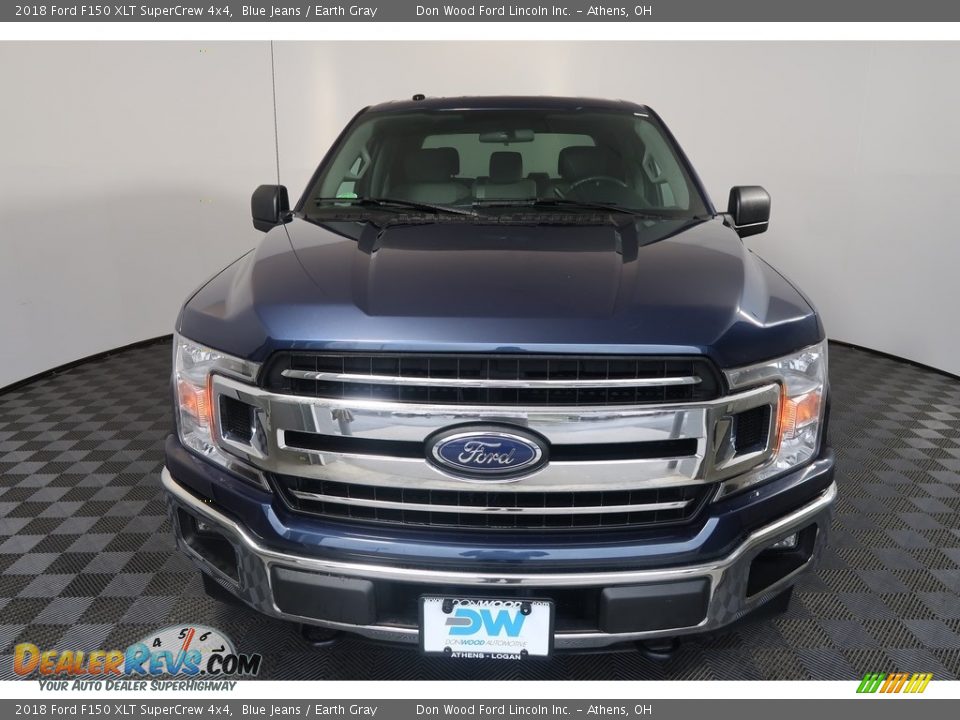 2018 Ford F150 XLT SuperCrew 4x4 Blue Jeans / Earth Gray Photo #6
