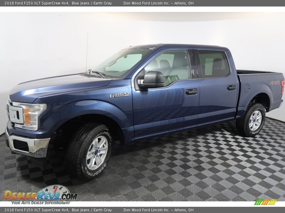 2018 Ford F150 XLT SuperCrew 4x4 Blue Jeans / Earth Gray Photo #8