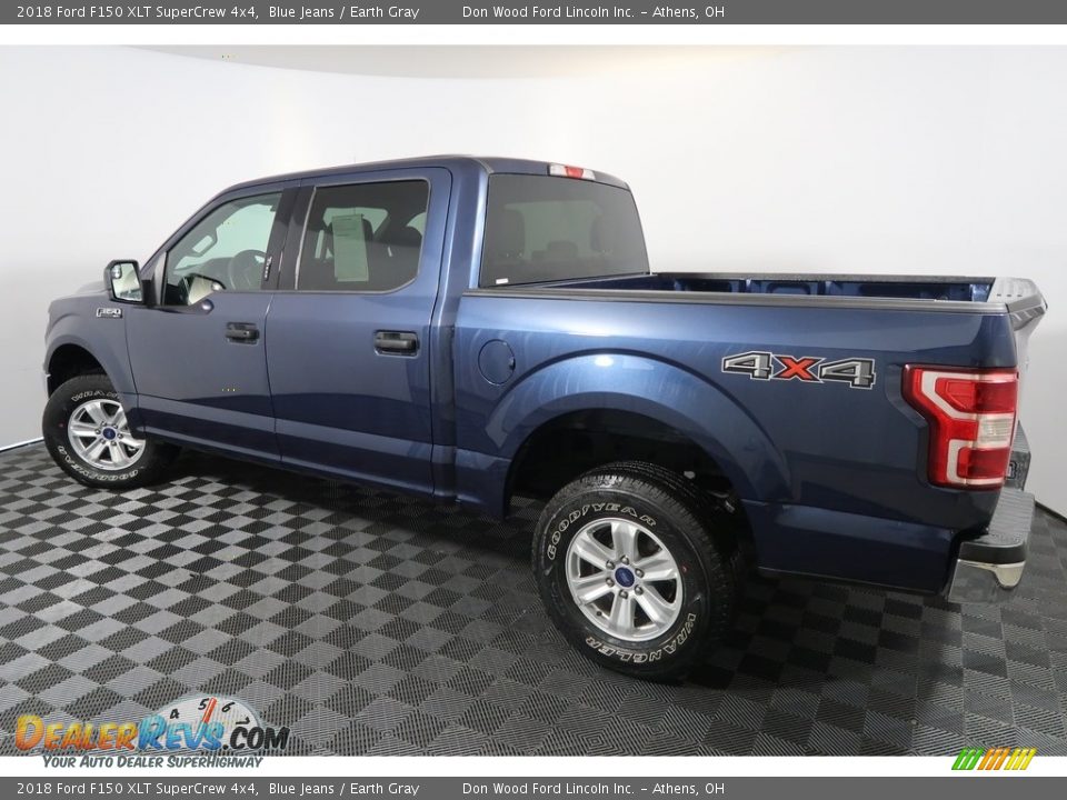 2018 Ford F150 XLT SuperCrew 4x4 Blue Jeans / Earth Gray Photo #9