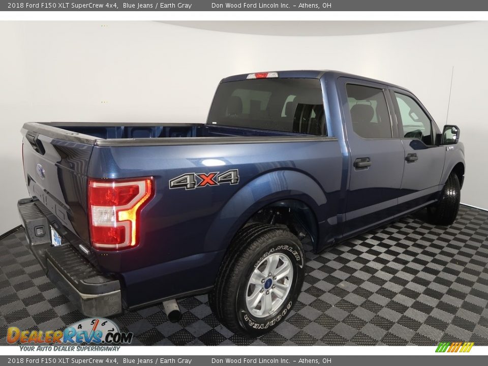 2018 Ford F150 XLT SuperCrew 4x4 Blue Jeans / Earth Gray Photo #12