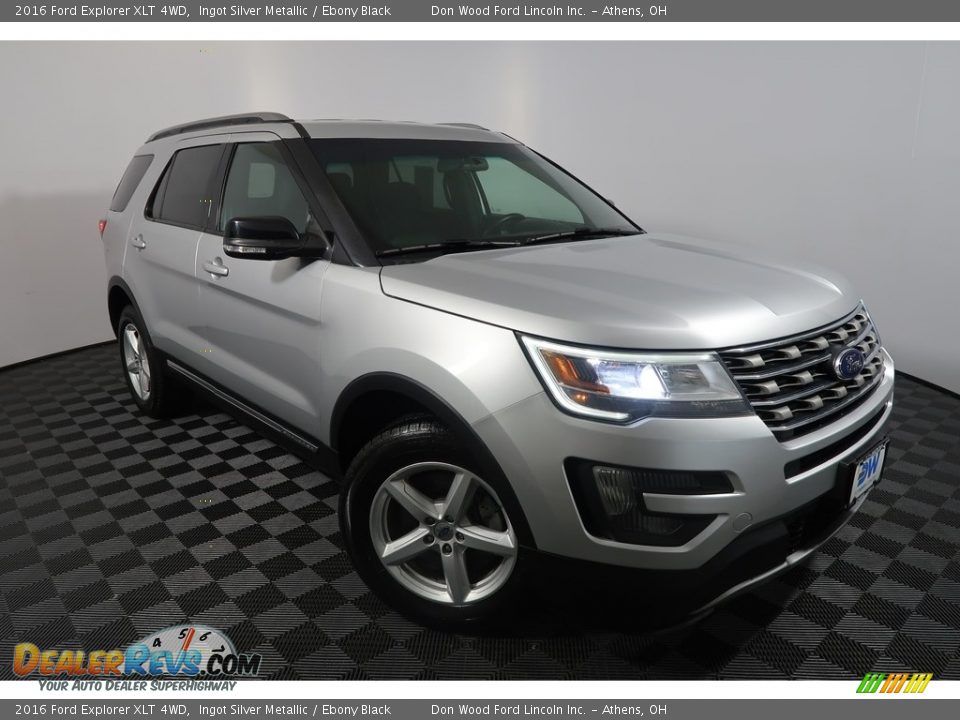2016 Ford Explorer XLT 4WD Ingot Silver Metallic / Ebony Black Photo #5