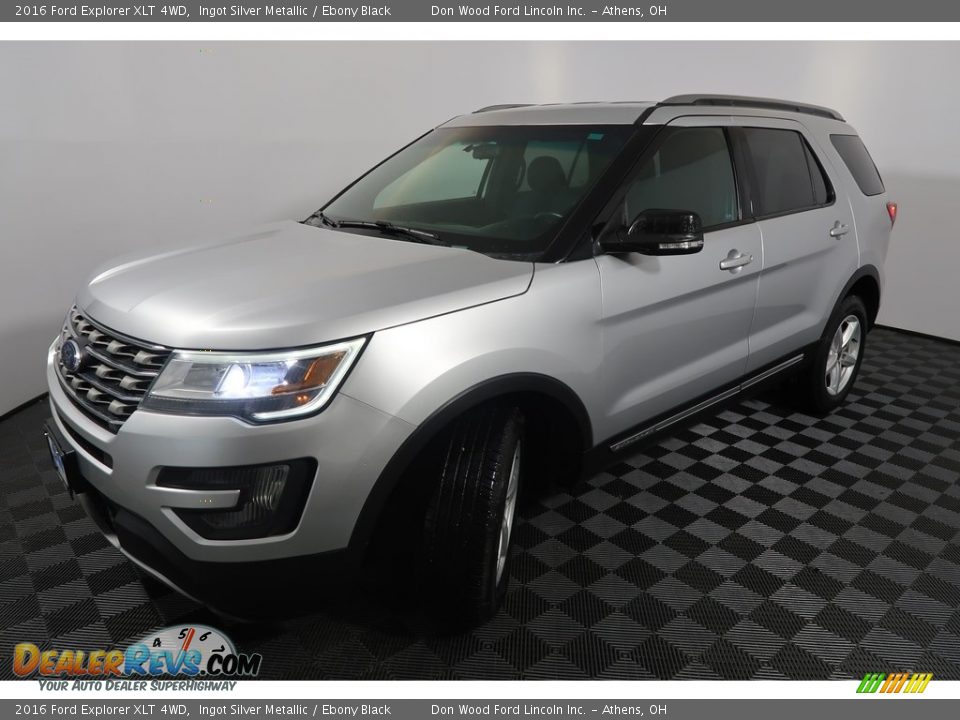 2016 Ford Explorer XLT 4WD Ingot Silver Metallic / Ebony Black Photo #7