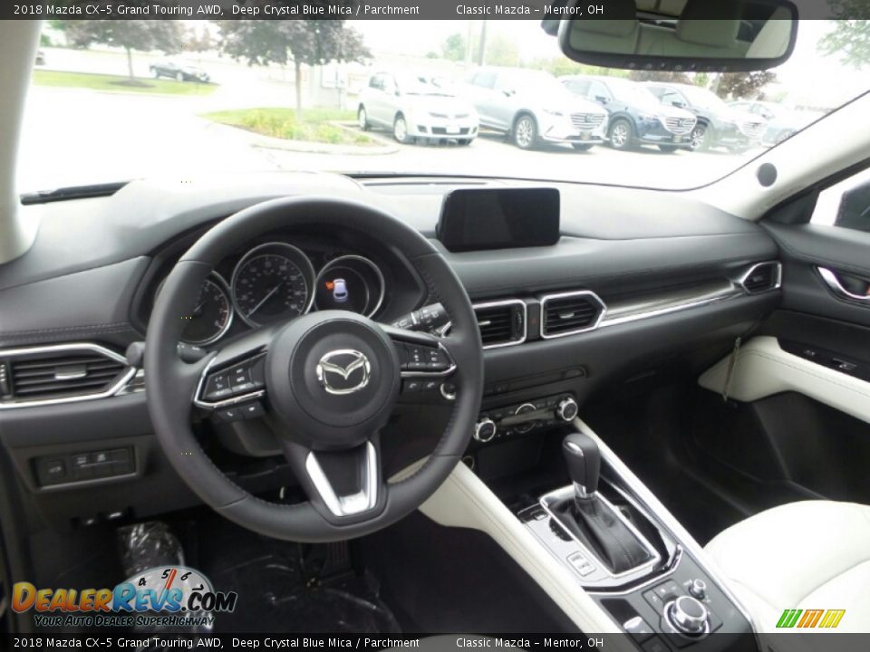 2018 Mazda CX-5 Grand Touring AWD Deep Crystal Blue Mica / Parchment Photo #3
