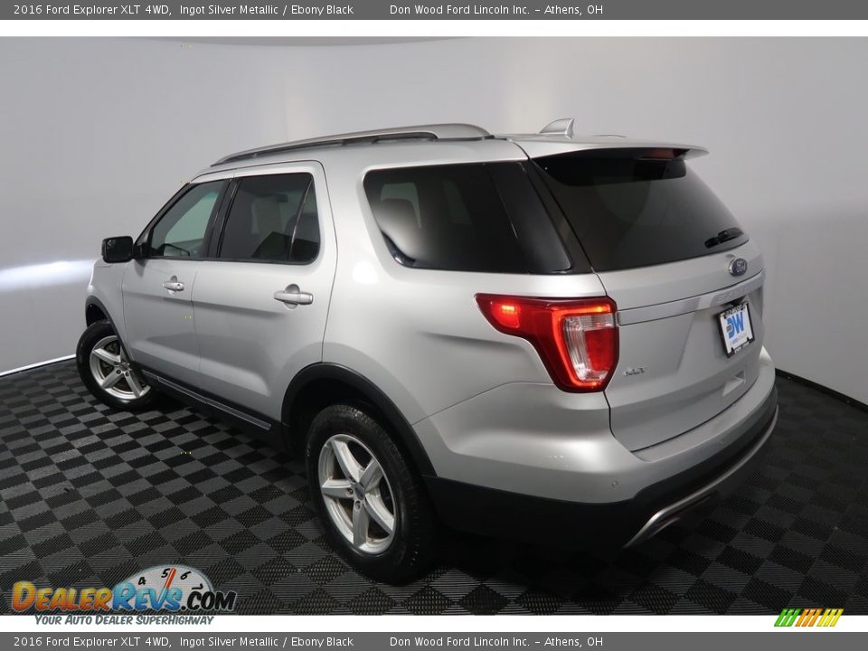 2016 Ford Explorer XLT 4WD Ingot Silver Metallic / Ebony Black Photo #10