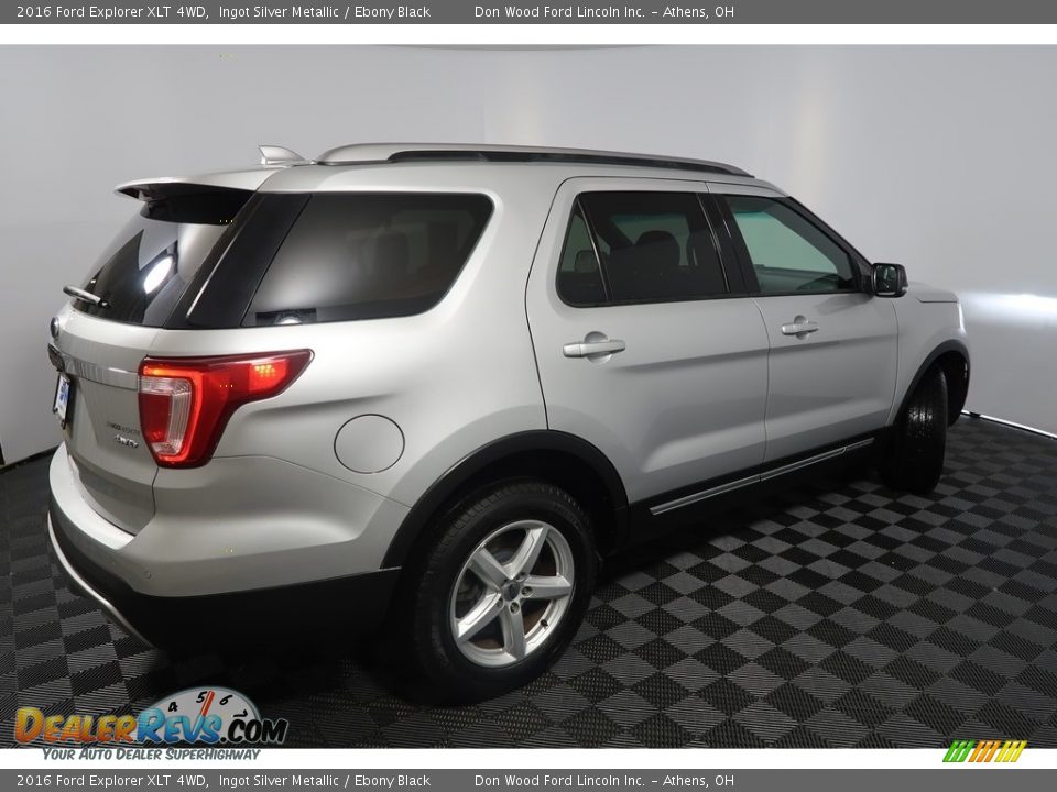 2016 Ford Explorer XLT 4WD Ingot Silver Metallic / Ebony Black Photo #13
