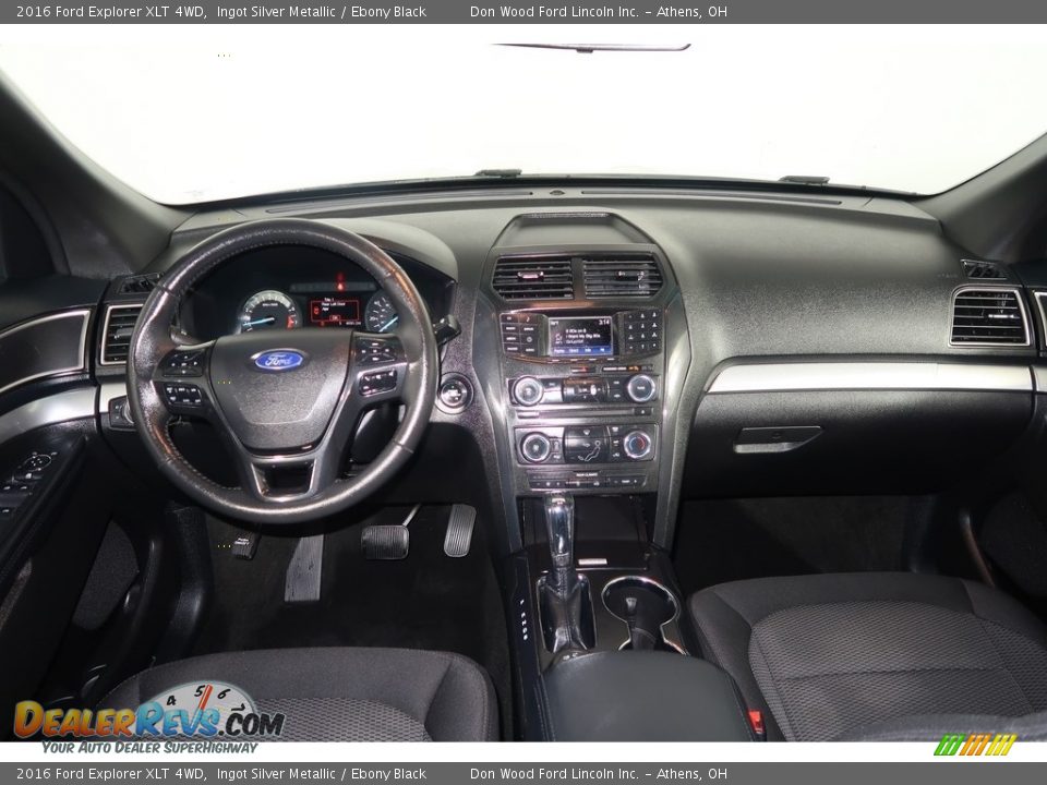2016 Ford Explorer XLT 4WD Ingot Silver Metallic / Ebony Black Photo #15